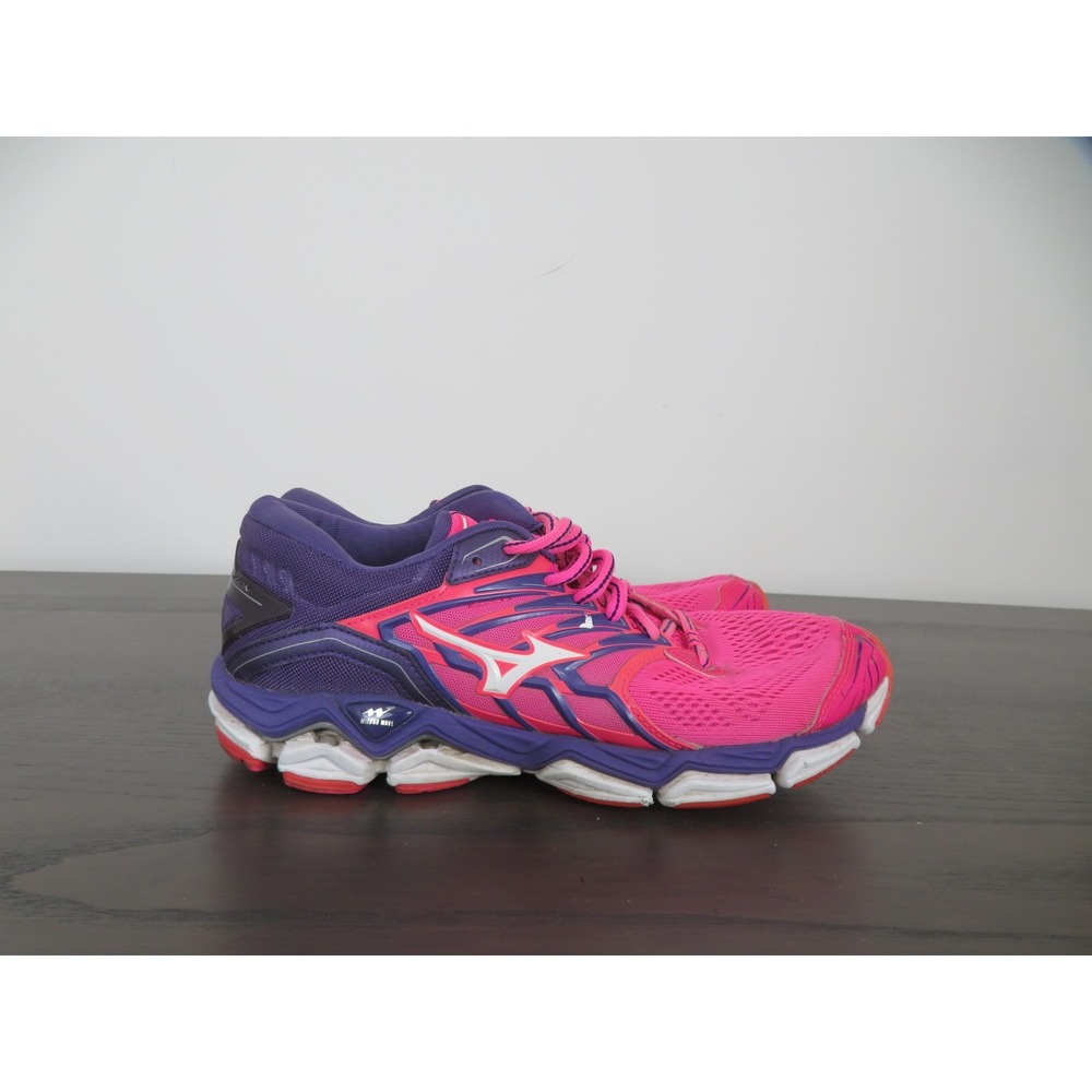 Mizuno Wave Horizon 2 Shoes Womens 9.5 Pink Running Sneakers Road Gym Athletic